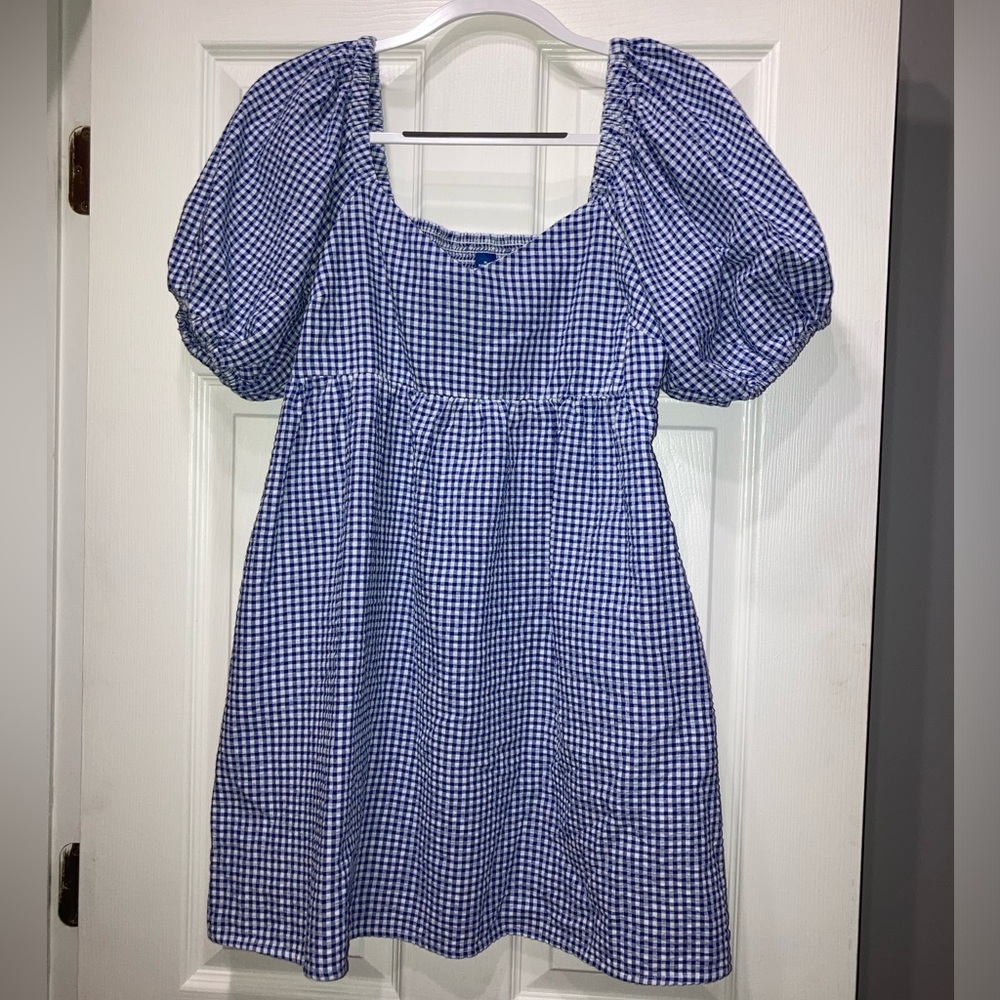 Puff-Sleeve Picnic Dress